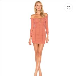 Deep blush mini dress